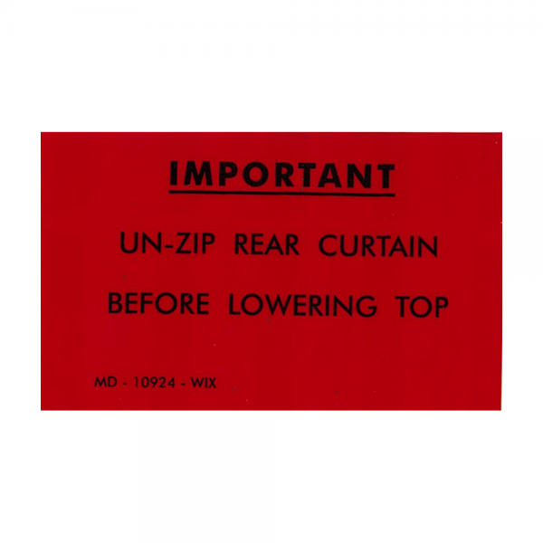 Rubber The Right Way - Rear Curtain Trunk Decal