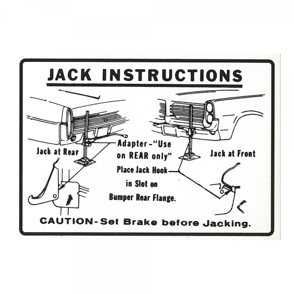 Rubber The Right Way - Jack Instructions Decal