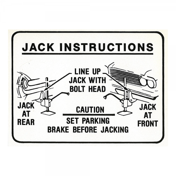 Rubber The Right Way - Jack Instructions Decal