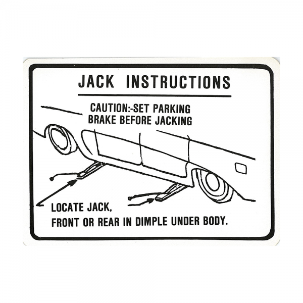 Rubber The Right Way - Jack Instructions Decal