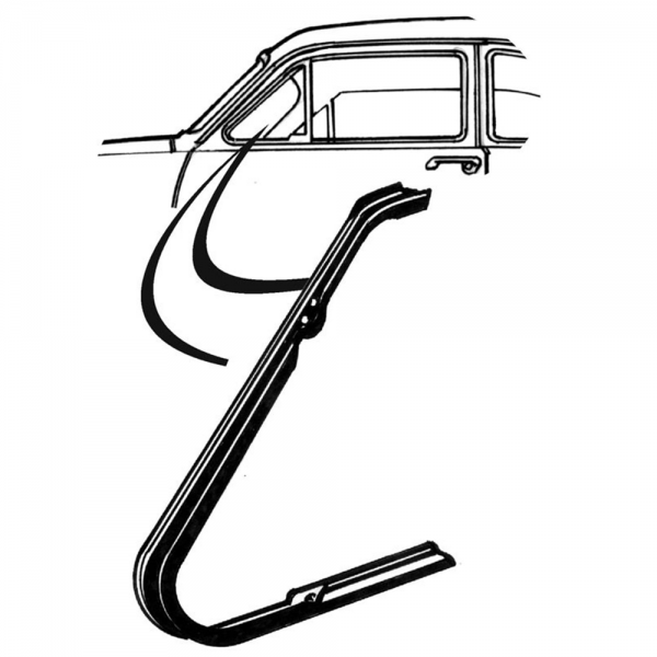 Rubber The Right Way - Front Door Vent Window Main Seal