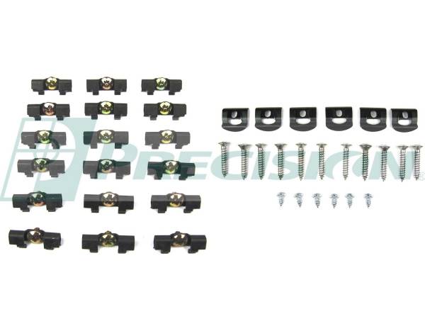 Rubber The Right Way - Windshield & Back Glass Reveal Molding Clip Kit