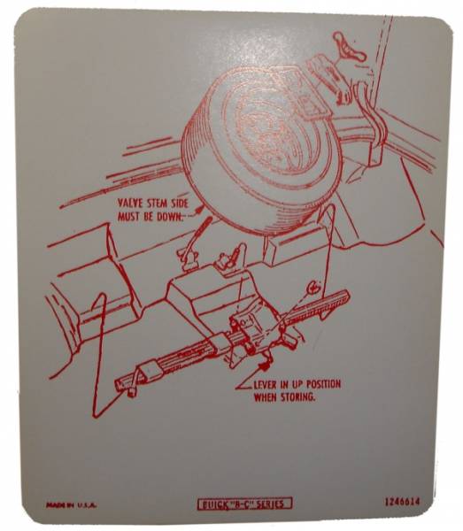 Rubber The Right Way - Tire Stowage Decal - Specialty Wheel