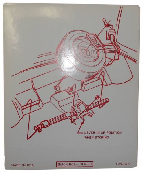 Rubber The Right Way - Tire Stowage Decal