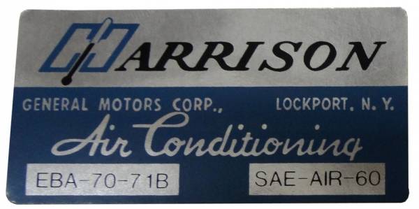 Rubber The Right Way - "Harrison" AC Evaporator Box Decal