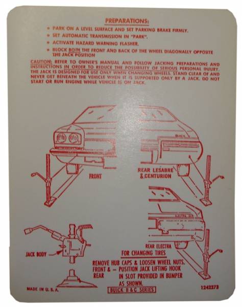 Rubber The Right Way - Jack Instructions Decal