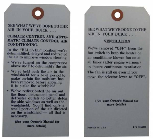 Rubber The Right Way - Tag - Air Conditioning Instructions