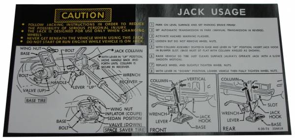Rubber The Right Way - Jack Instructions Decal