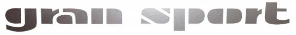 Rubber The Right Way - "Gran Sport" Quarter Panel Decal - Silver