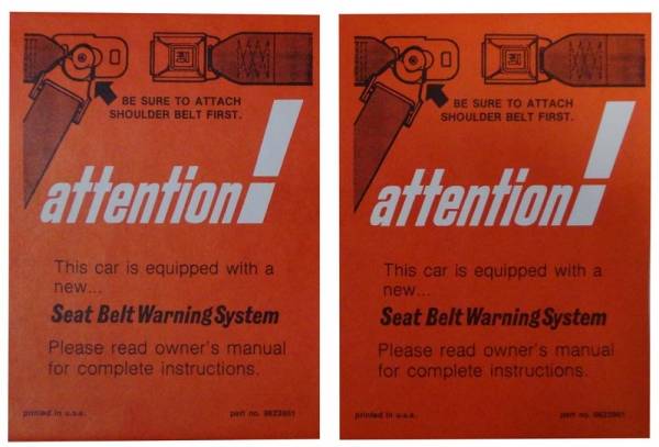 Rubber The Right Way - Seat Belt Instructions Sleeve