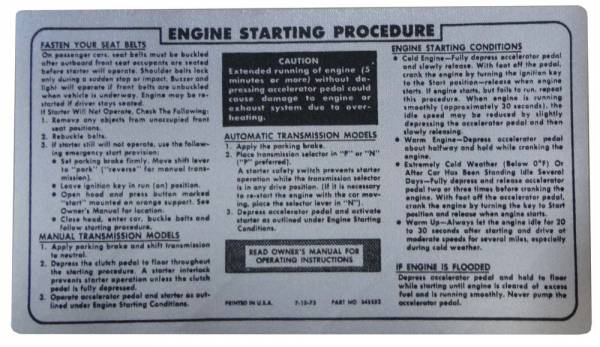 Rubber The Right Way - Starting Instructions Decal - On Sun Visor