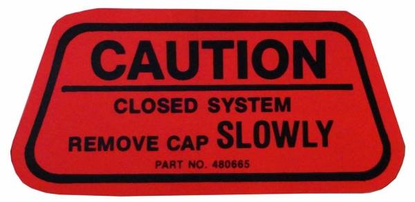 Rubber The Right Way - Gas Cap Caution Decal