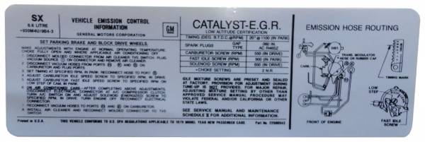 Rubber The Right Way - Automatic Transmission Emission Decal - 403-4V