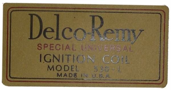 Rubber The Right Way - Delco Remy Coil Decal