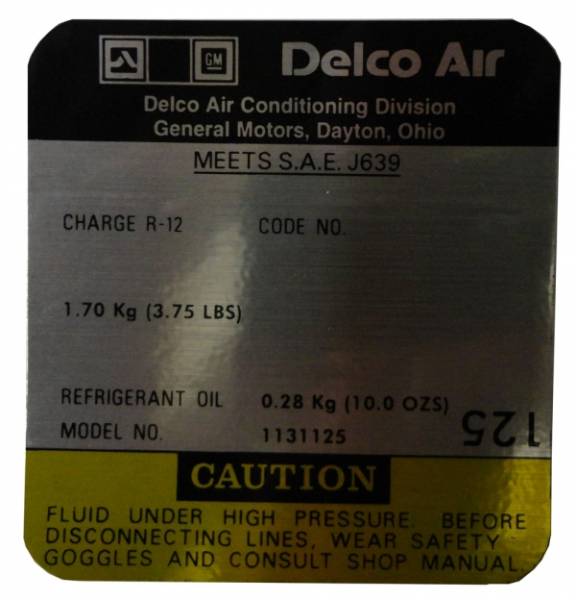 Rubber The Right Way - Delco AC Compressor Decal