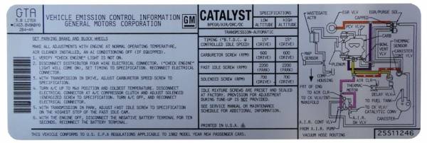 Rubber The Right Way - Automatic Transmission Emission Decal