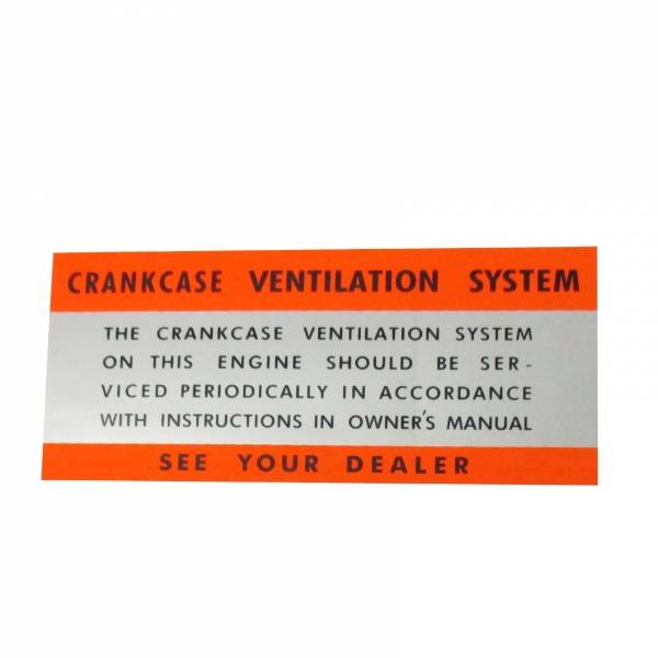 Rubber The Right Way - Air Cleaner Crank Case Vent Decal