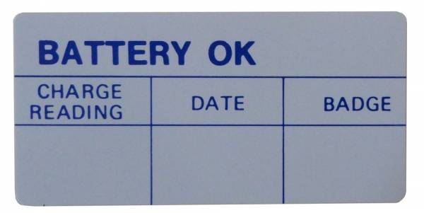 Rubber The Right Way - Battery Test OK Decal