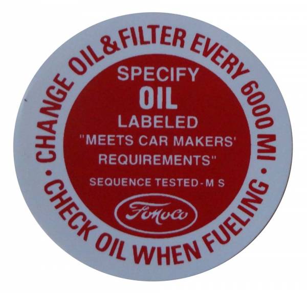 Rubber The Right Way - Oil Filler Cap Decal