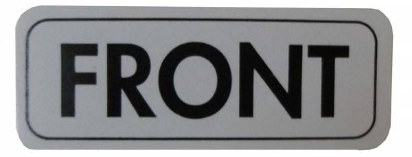 Rubber The Right Way - Air Cleaner "Front" Decal