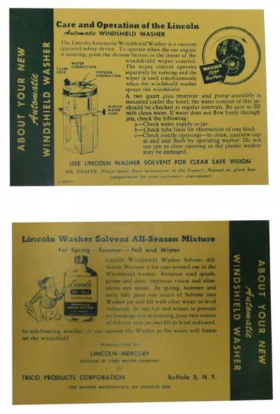 Rubber The Right Way - Windshield Washer Instructions Sheet