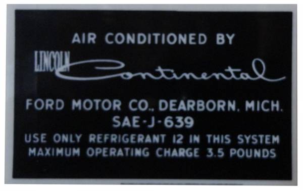 Rubber The Right Way - AC Compressor Tag (Aluminum)