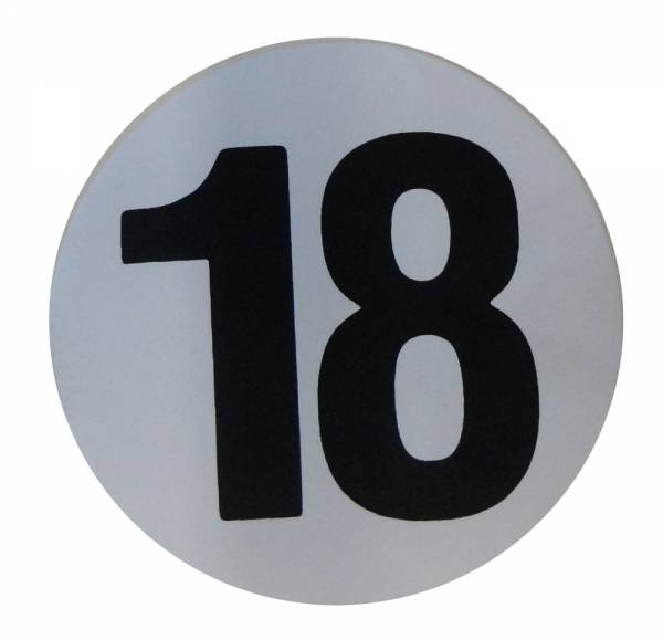 Rubber The Right Way - Assembly Line Production Day Window Sticker - "18"