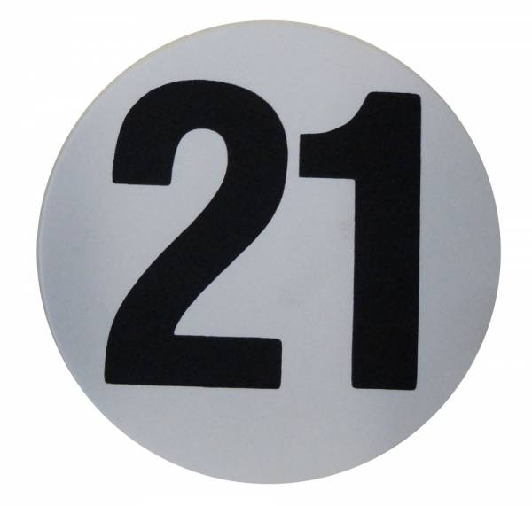 Rubber The Right Way - Assembly Line Production Day Window Sticker - "21"