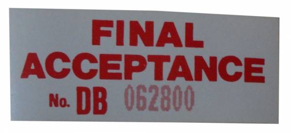 Rubber The Right Way - Final Inspection Decal