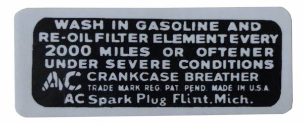 Rubber The Right Way - Oil Filler Cap Decal