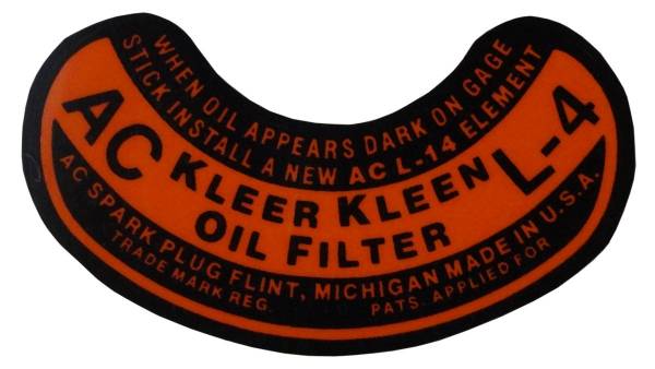 Rubber The Right Way - Oil Filter Decal