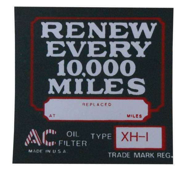 Rubber The Right Way - Oil Filter Decal