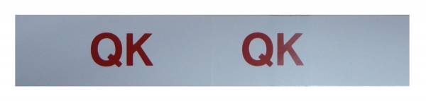 Rubber The Right Way - "QK" Engine Code Decal