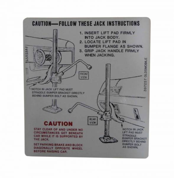 Rubber The Right Way - Jack Instructions Decal