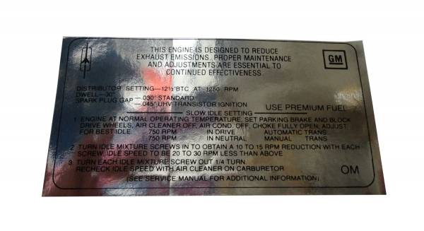 Rubber The Right Way - Emission Decal - 400-4V W-30