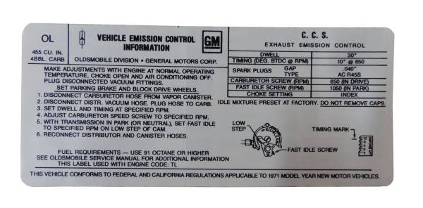 Rubber The Right Way - Emission Decal - 455-4V - W-30