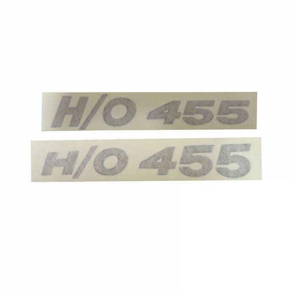 Rubber The Right Way - "H/O 455" Hood Scoop Decal