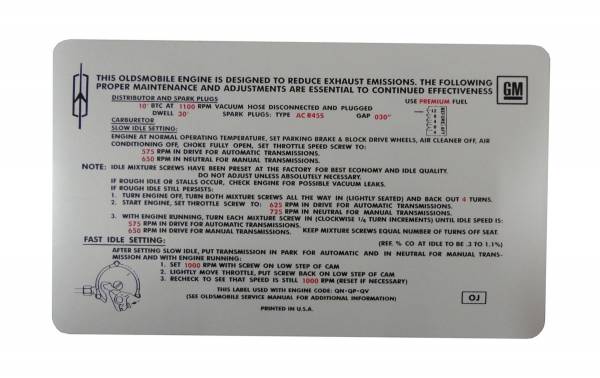 Rubber The Right Way - Emission Decal - 350-4V Rallye