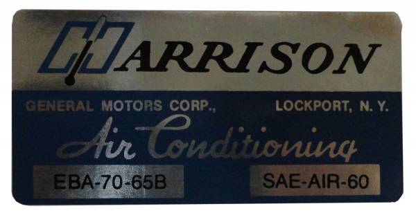 Rubber The Right Way - Harrison AC Evaporator Box Decal