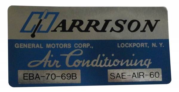 Rubber The Right Way - Harrison AC Evaporator Box Decal