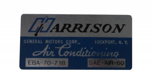 Rubber The Right Way - Harrison AC Evaporator Box Decal