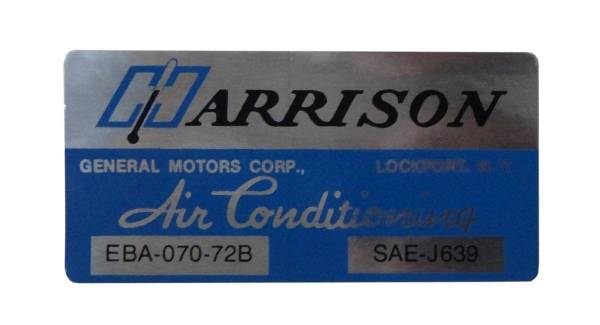 Rubber The Right Way - Harrison AC Evaporator Box Decal