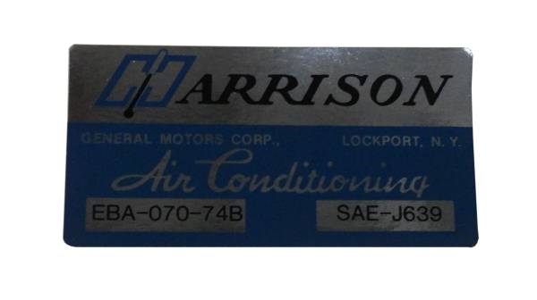 Rubber The Right Way - Harrison AC Evaporator Box Decal