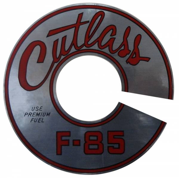 Rubber The Right Way - "Cutlass / F-85" Air Cleaner Decal