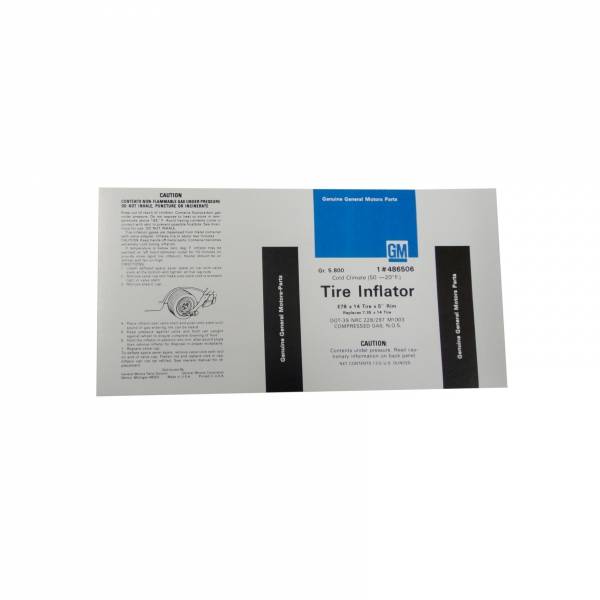 Rubber The Right Way - Space Saver Inflator Decal