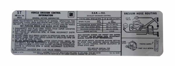 Rubber The Right Way - Emission Decal - 455-4V (W-30)