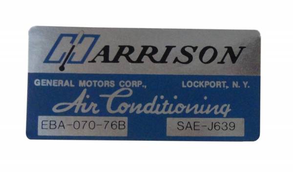 Rubber The Right Way - Harrison AC Evaporator Box Decal