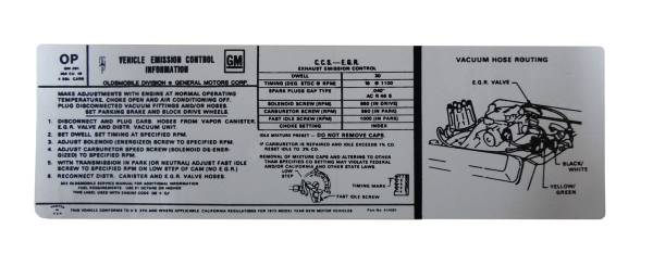 Rubber The Right Way - Emission Decal - 350-4V L34