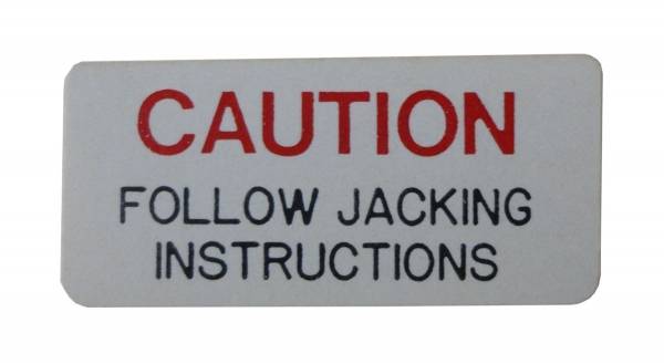 Rubber The Right Way - Jack Base "Caution" Decal