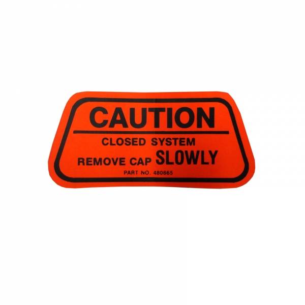 Rubber The Right Way - California Gas Cap "Caution" Decal